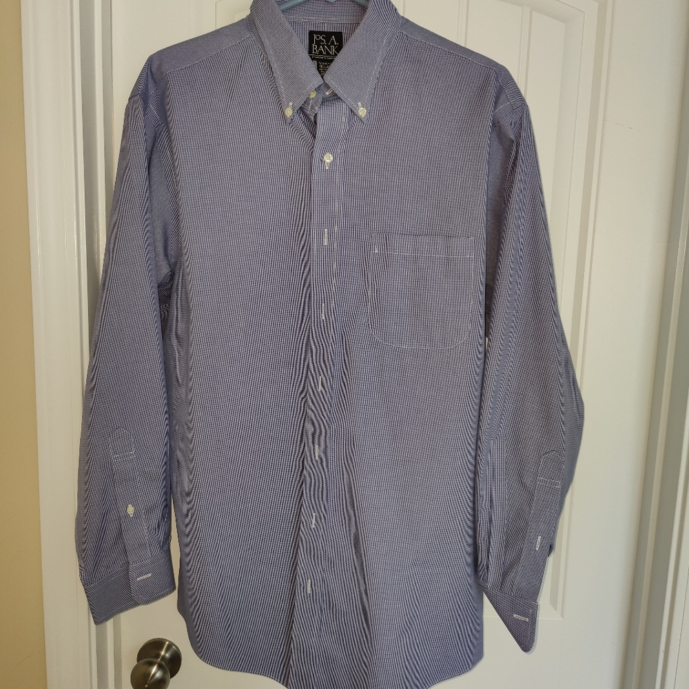 Joseph A Bank 16 1/2 34 button down shirt